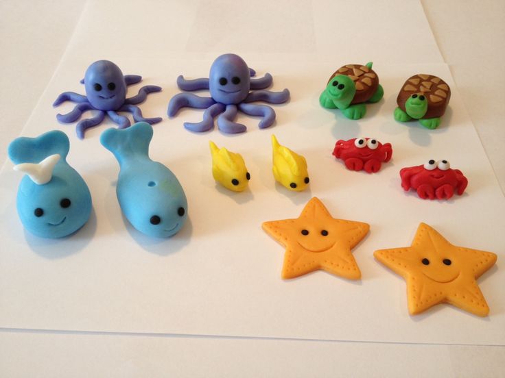 Sea Creature Fondant Cake Toppers Sea Creature Fondant Cake Toppers