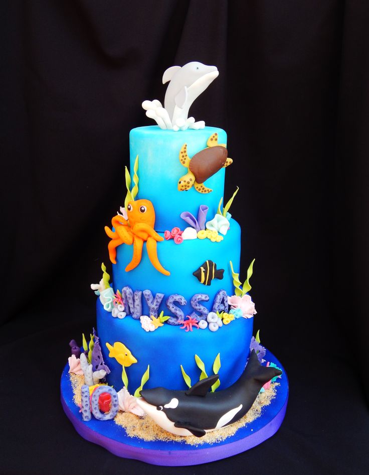 Sea Dolphin Cake Ideas Sea Dolphin Cake Ideas