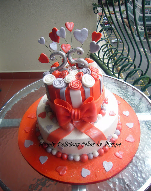 Silver Jubilee Wedding Anniversary Cakes Silver Jubilee Wedding Anniversary Cakes