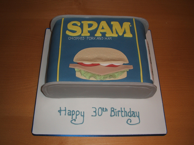 Spam Birthday Cake Spam Birthday Cake