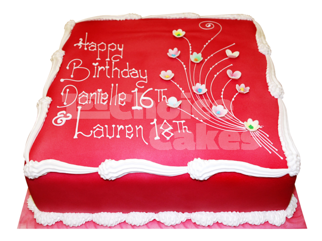 Square Shape Birthday Cake Square Shape Birthday Cake