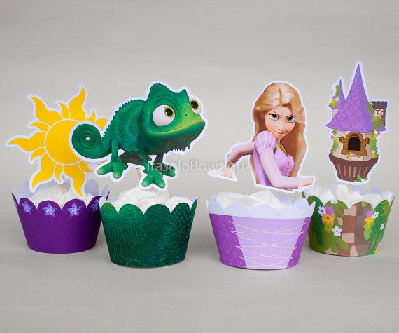 Tangled Cupcake Cake Tangled Cupcake Cake