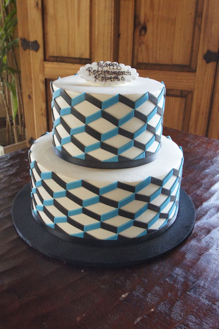 Tiered Retirement Cake Tiered Retirement Cake