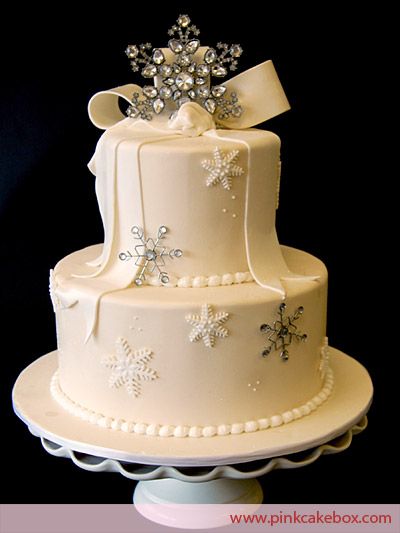 11 Photos of Elegant Tiered Christmas Cakes 11 Photos of Elegant Tiered Christmas Cakes