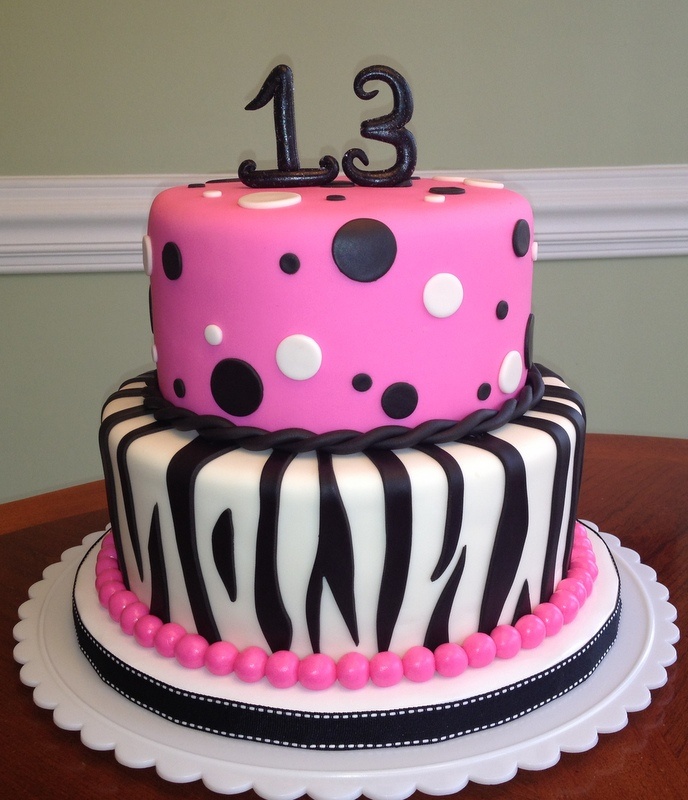 Zebra Fondant Cake Zebra Fondant Cake