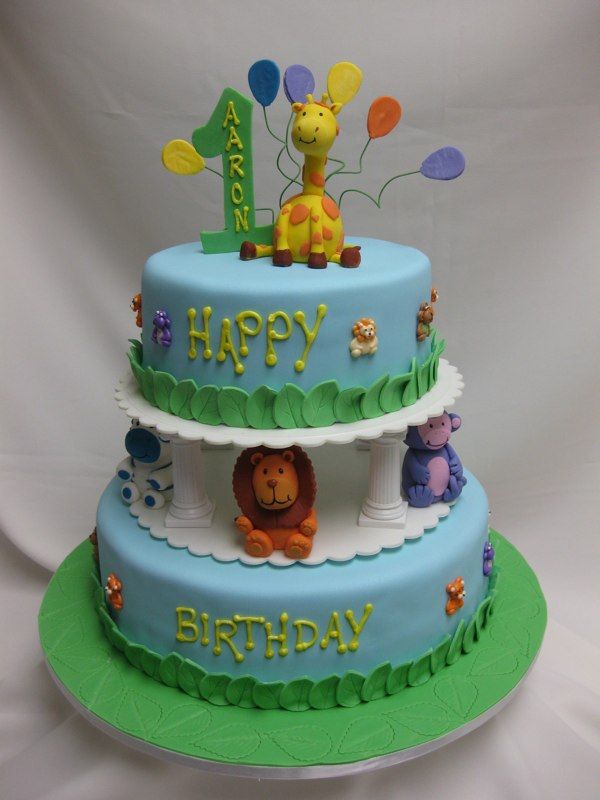 12 Baby Animal Birthday Cakes Photo Safari Animal Birthday Cake