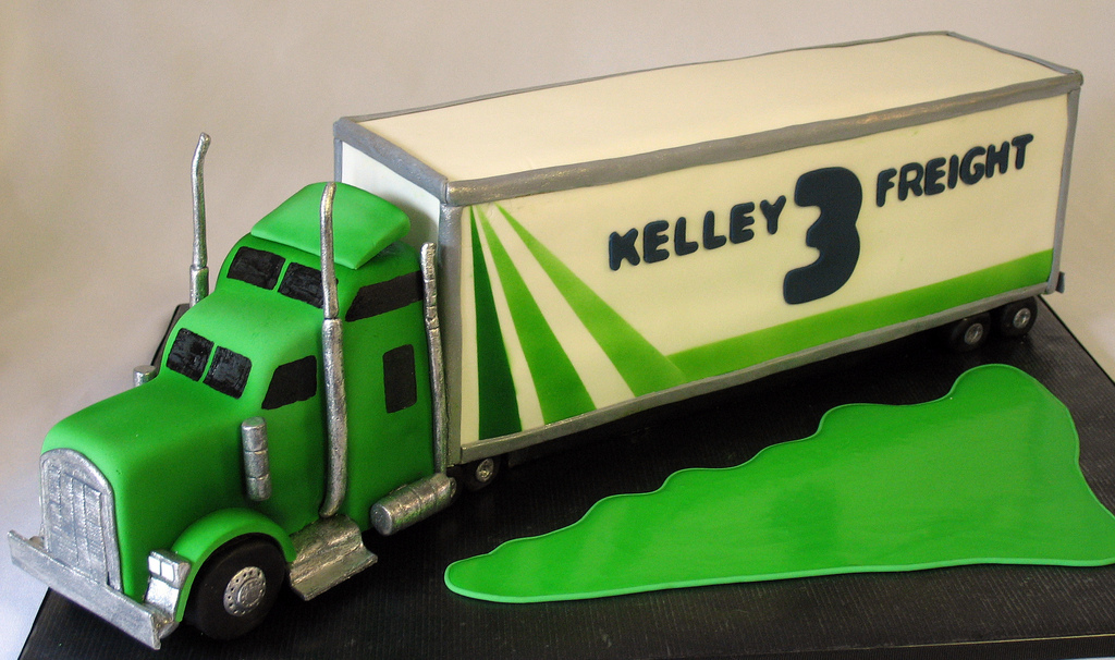 18-Wheeler Truck Birthday Cake