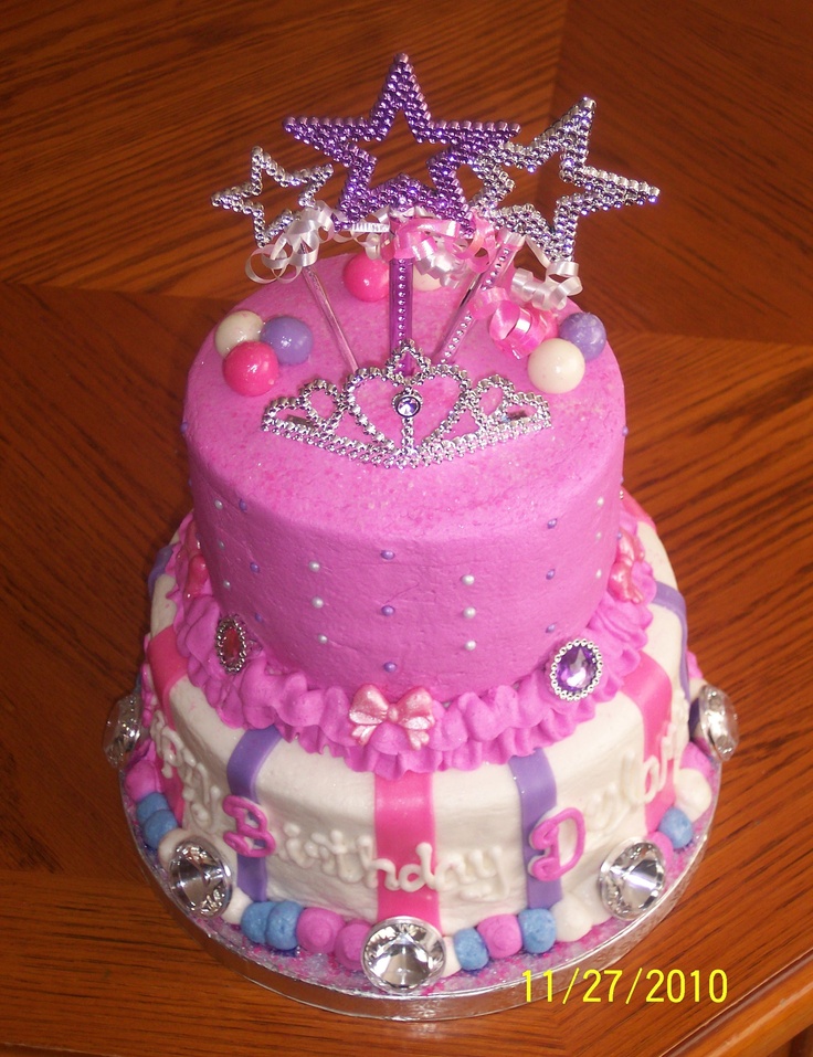 2-Tier Birthday Cake Princess 2-Tier Birthday Cake Princess