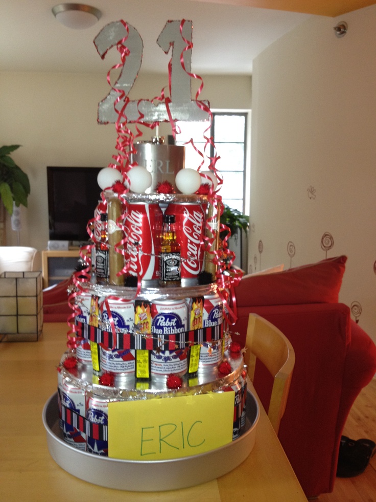 21st Alcohol Birthday Cake 21st Alcohol Birthday Cake