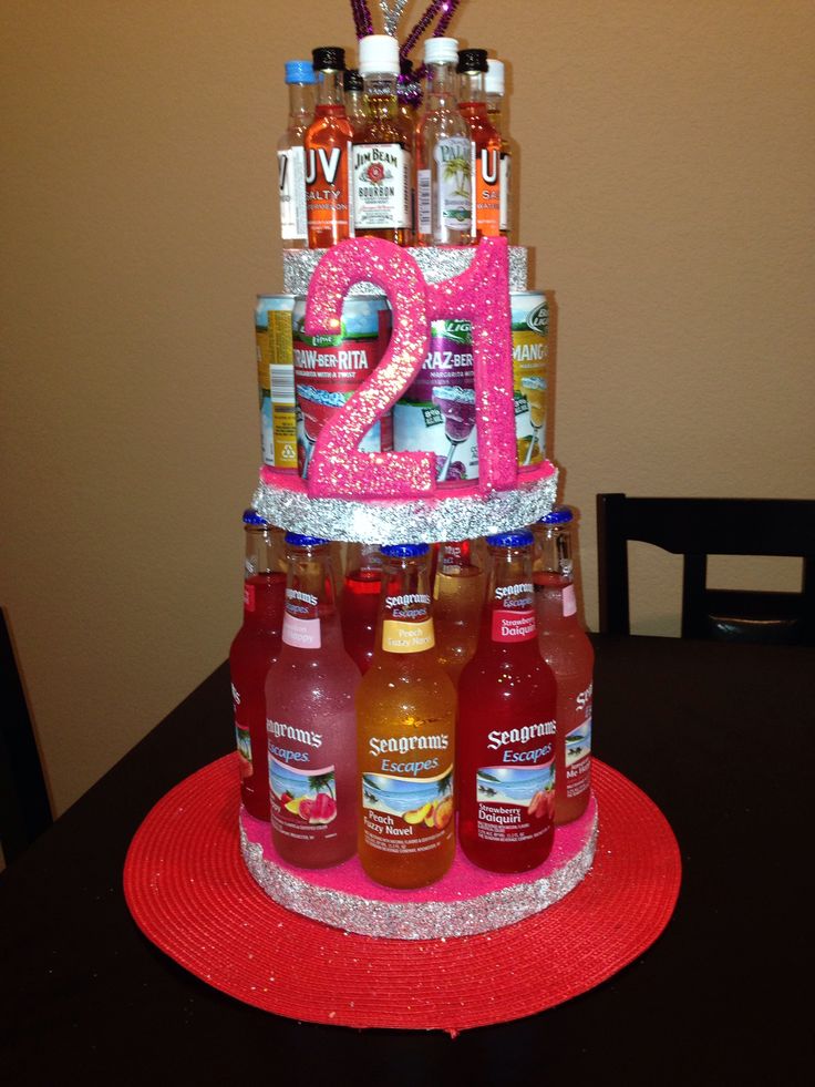21st Birthday Cakes with Alcohol 21st Birthday Cakes with Alcohol