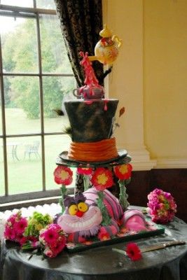 Alice in Wonderland Mad Hatter Tea Party Cake