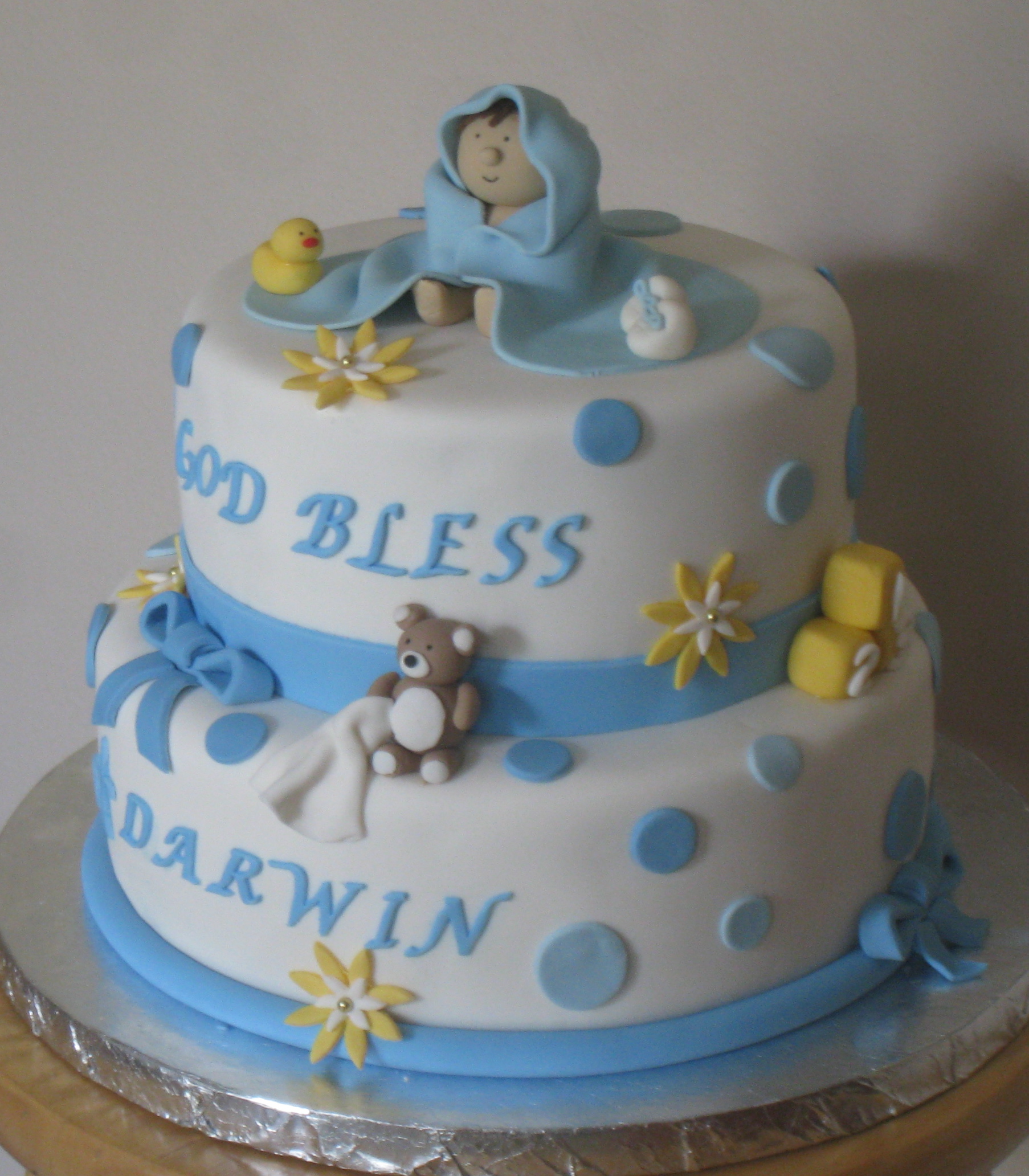Baby Boy Baptism Cake Baby Boy Baptism Cake