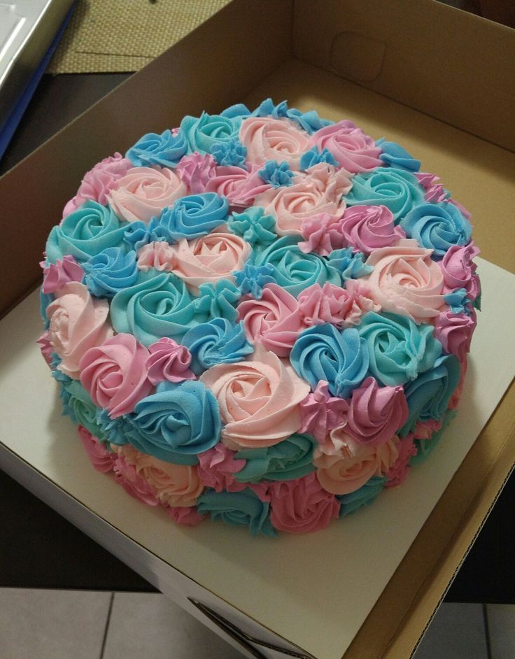 Blue and Pink Gender Reveal Cake Ideas Blue and Pink Gender Reveal Cake Ideas