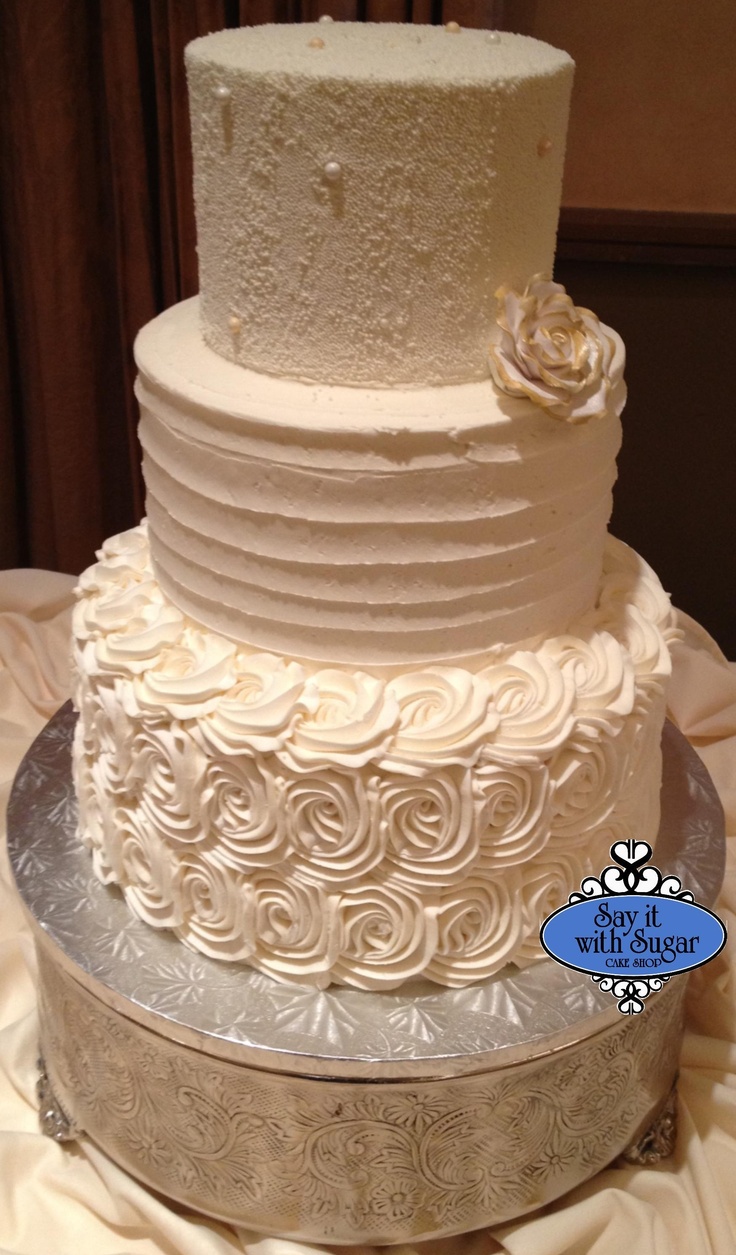 9 buttercream wedding cakes