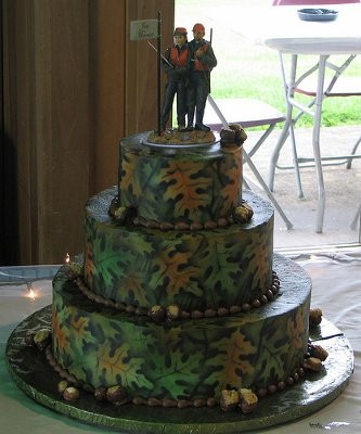 Camo Wedding Cake