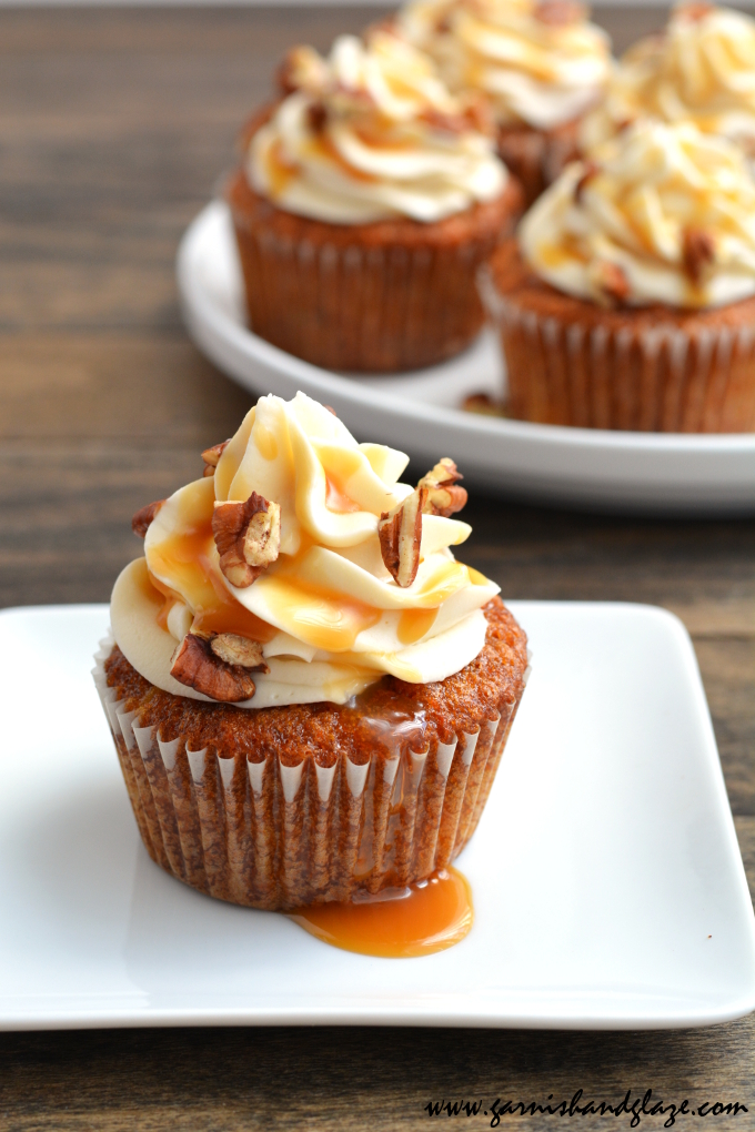 Carrot Pecan Caramel Cupcakes Carrot Pecan Caramel Cupcakes