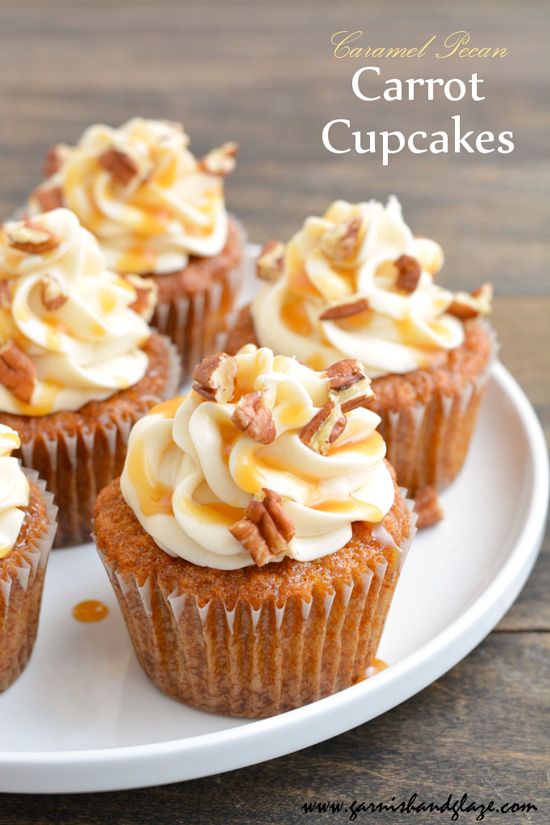 Carrot Pecan Caramel Cupcakes Carrot Pecan Caramel Cupcakes