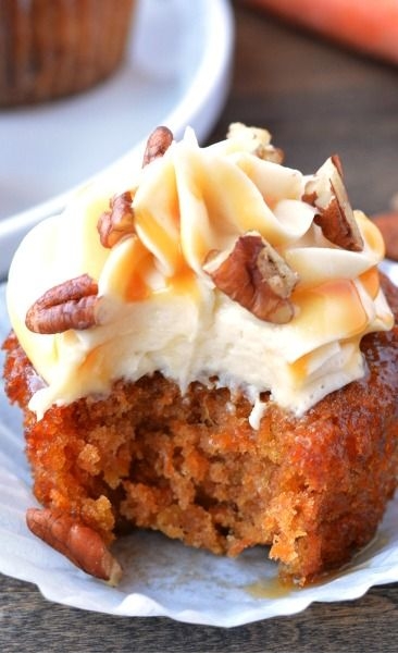 Carrot Pecan Caramel Cupcakes Carrot Pecan Caramel Cupcakes