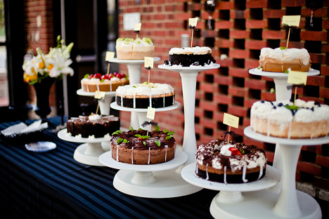 Cheesecake Wedding Cake and Tables Cheesecake Wedding Cake and Tables