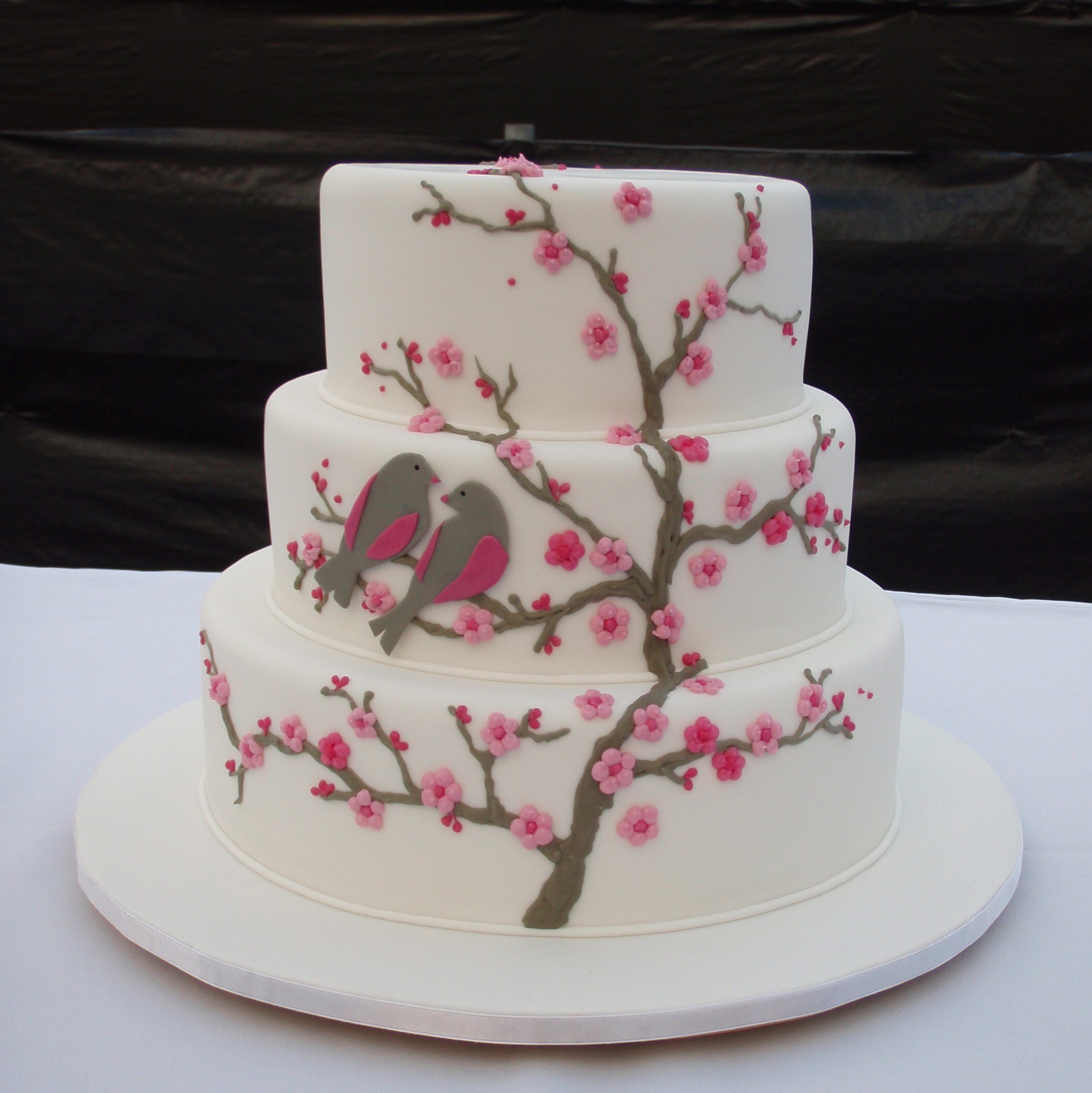 Cherry Blossom Wedding Cake