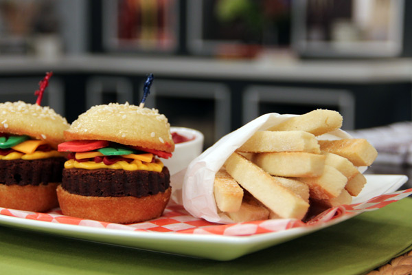 Cookie Hamburger Cupcakes and Fries Cookie Hamburger Cupcakes and Fries