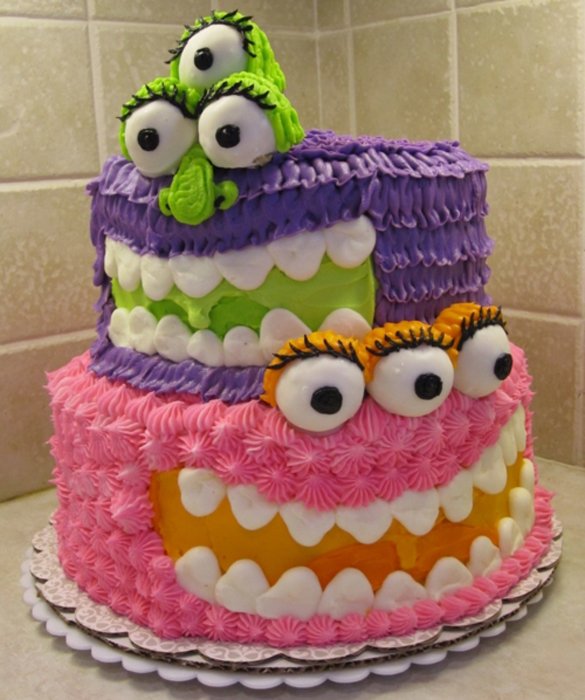 Cute Monster Cake Cute Monster Cake