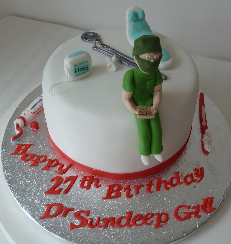 Dentist Birthday Cake