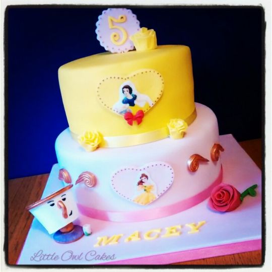 Disney Princess 2 Tier Cake Disney Princess 2 Tier Cake