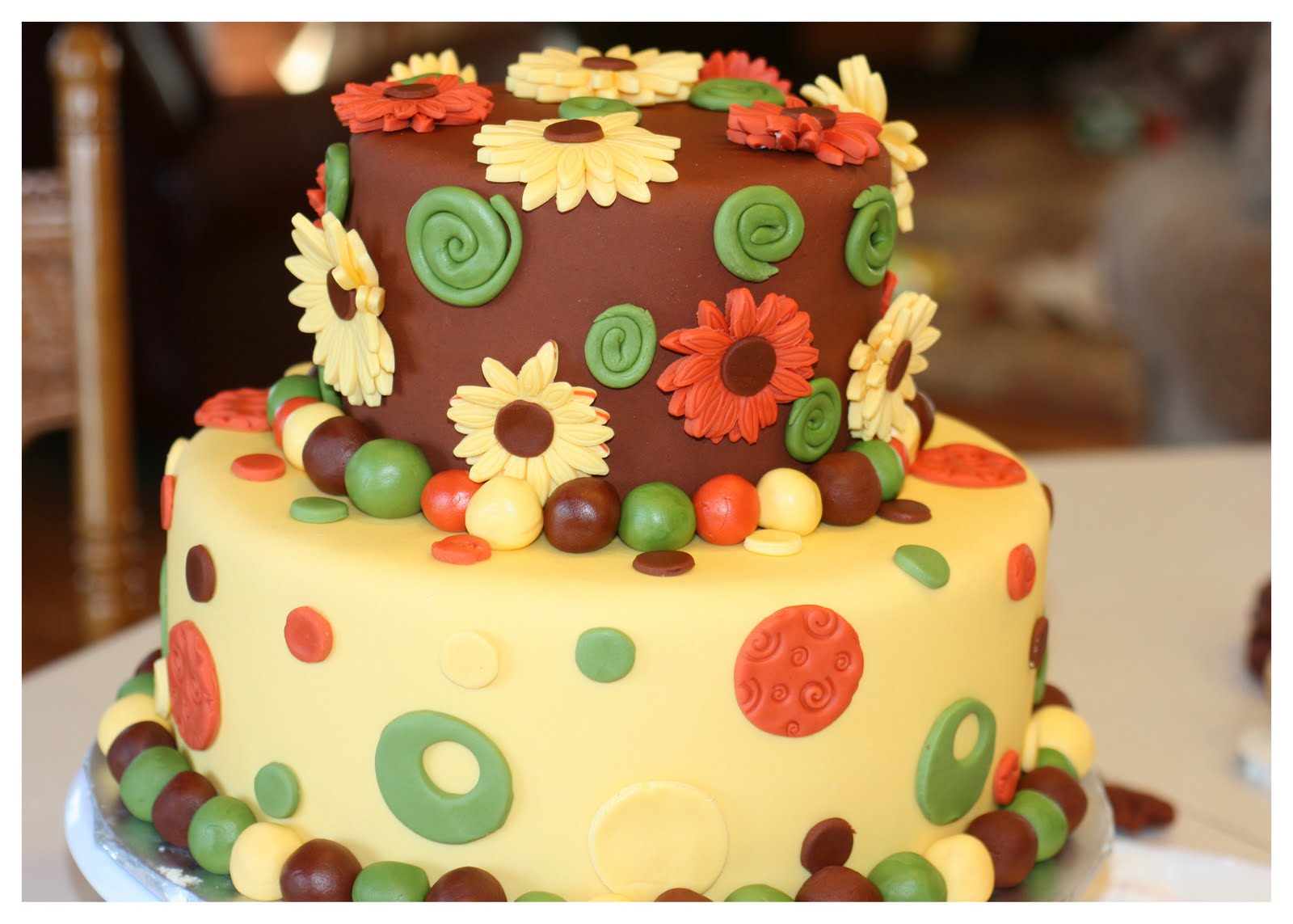 Fall Colors Birthday Cake Fall Colors Birthday Cake
