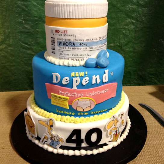 Funny 40th Birthday Cake Ideas for Men