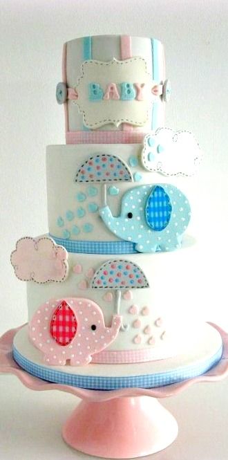 Gender Reveal Cake Gender Reveal Cake