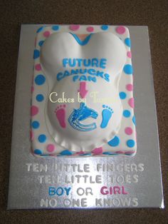Gender Reveal Cake Gender Reveal Cake