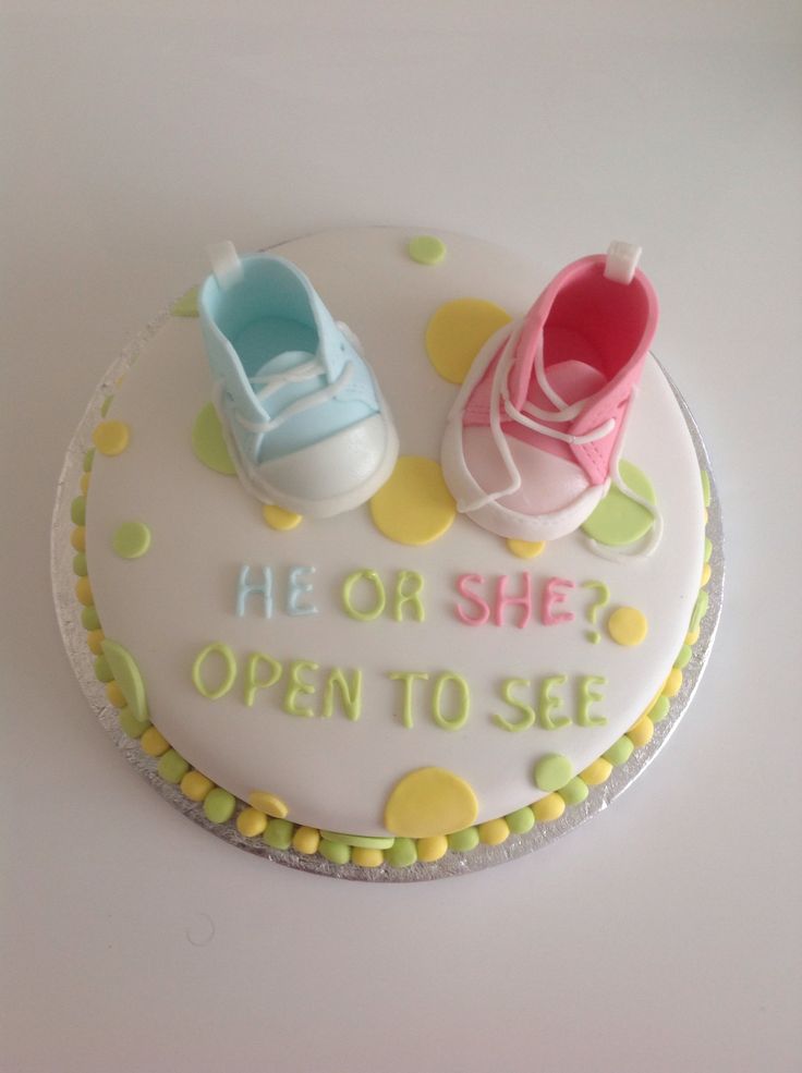 Gender Reveal Cake Gender Reveal Cake
