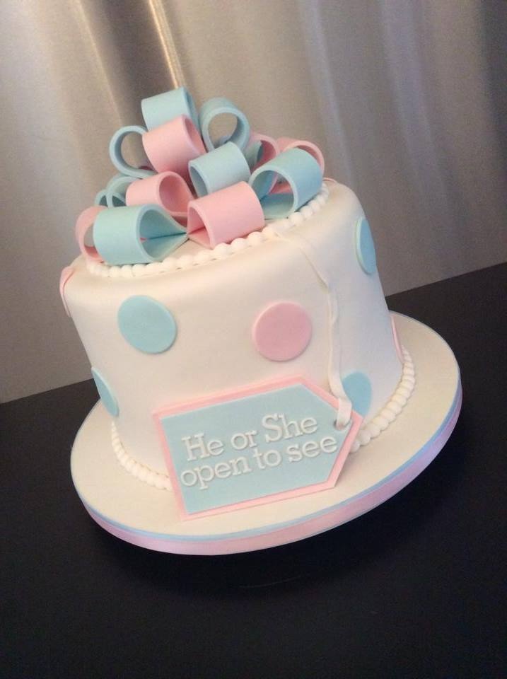 Gender Reveal Cake Gender Reveal Cake