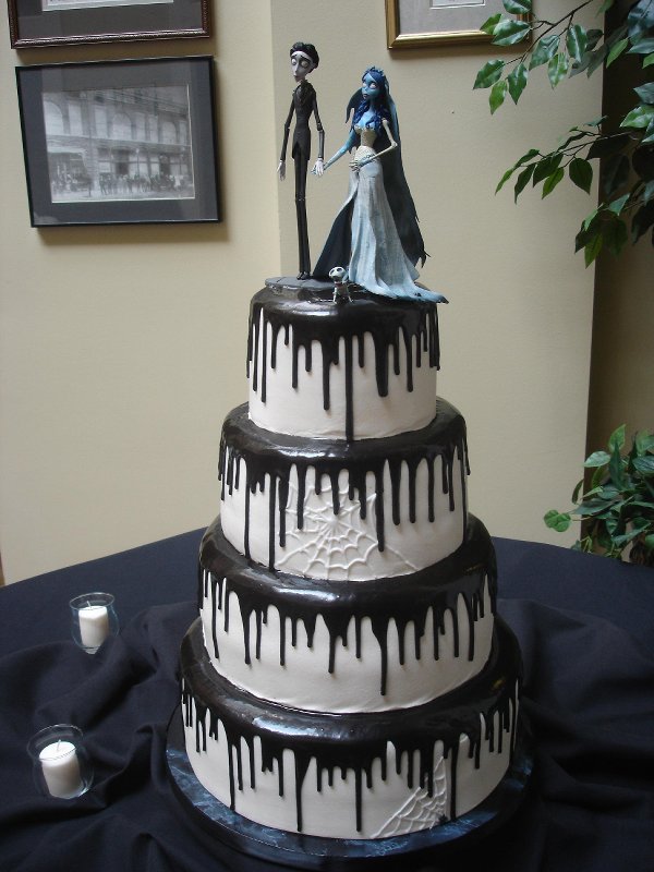 Halloween Corpse Bride Wedding Cake Halloween Corpse Bride Wedding Cake