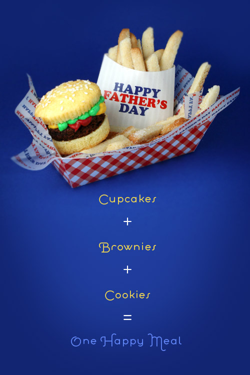 Hamburger & Fries Cupcakes Hamburger & Fries Cupcakes