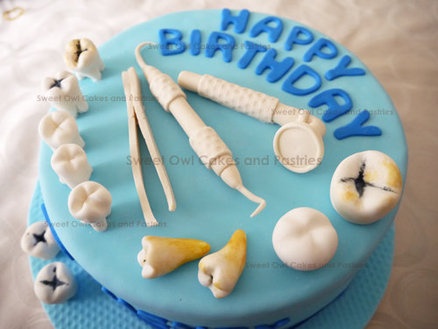 Happy Birthday Dental Cake