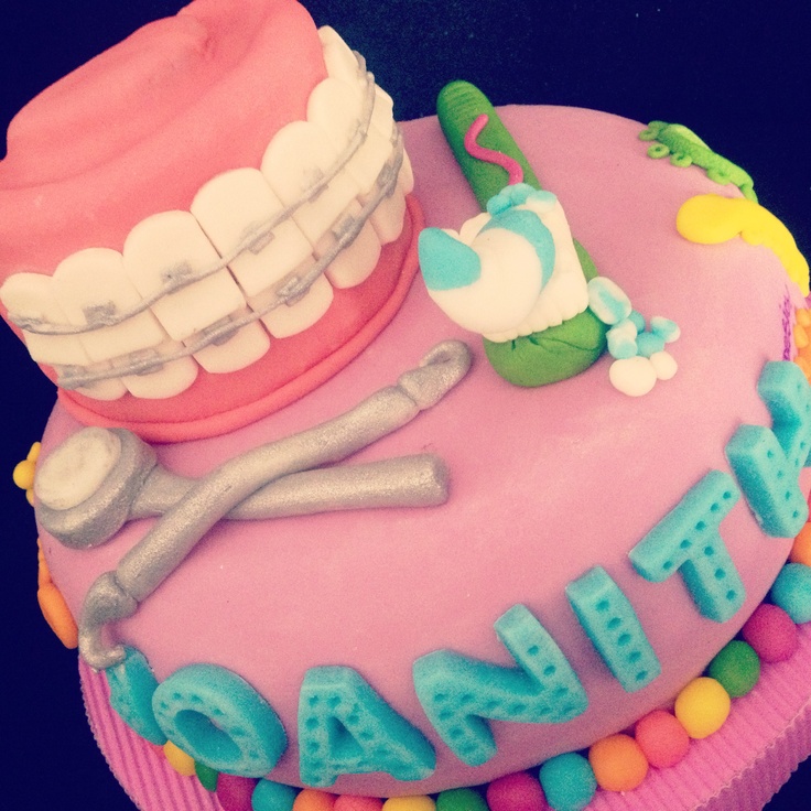 Happy Birthday Dentist Cake