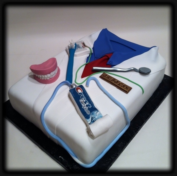 Happy Birthday Dentist Cake