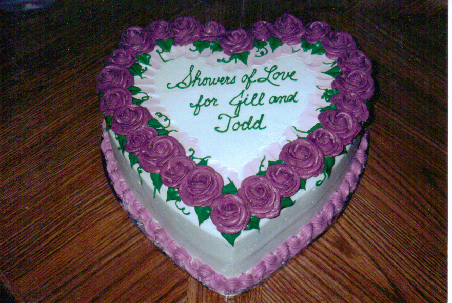 Heart Shaped Cake with Flowers Heart Shaped Cake with Flowers