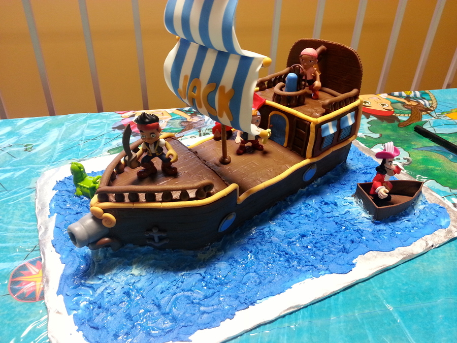 Jake and Neverland Pirates Birthday Cake Jake and Neverland Pirates Birthday Cake
