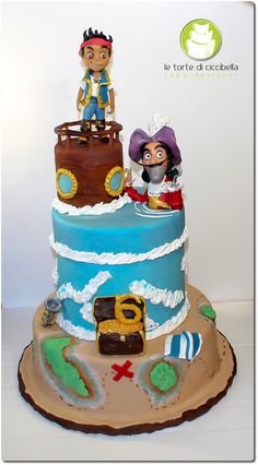 Jake and Neverland Pirates Cake Jake and Neverland Pirates Cake