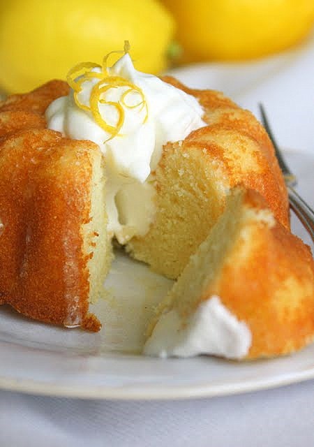 Lemon Yogurt Mini Bundt Cakes