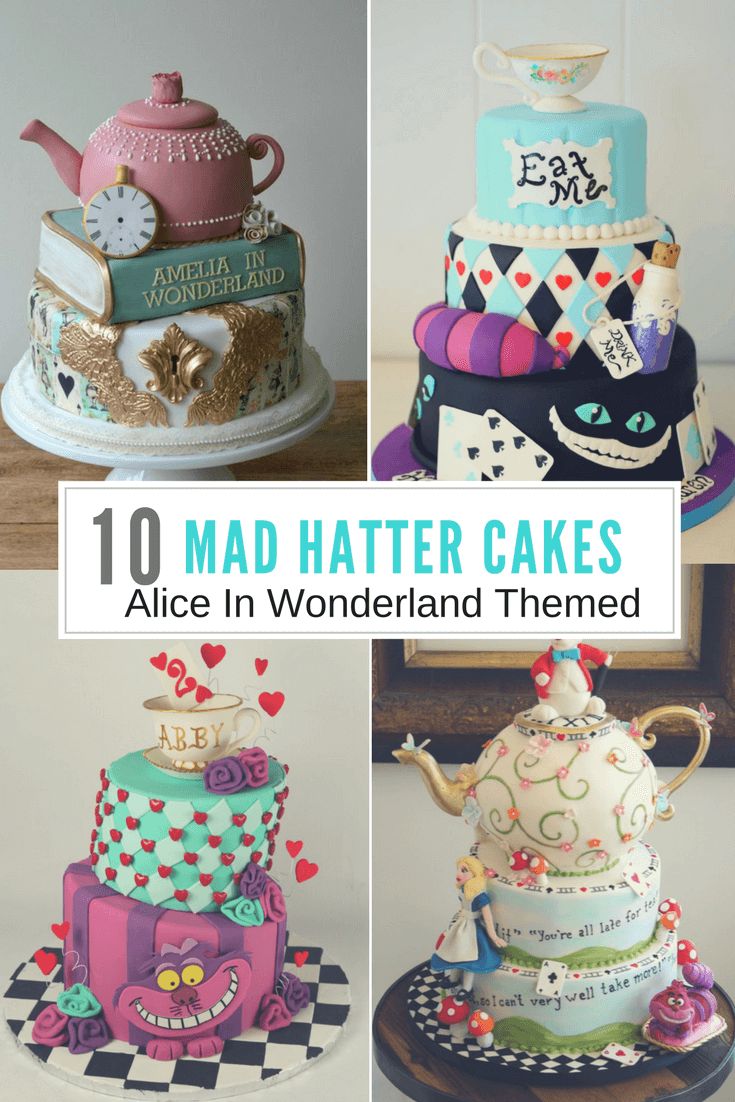 Mad Hatter Themed Birthday Cake