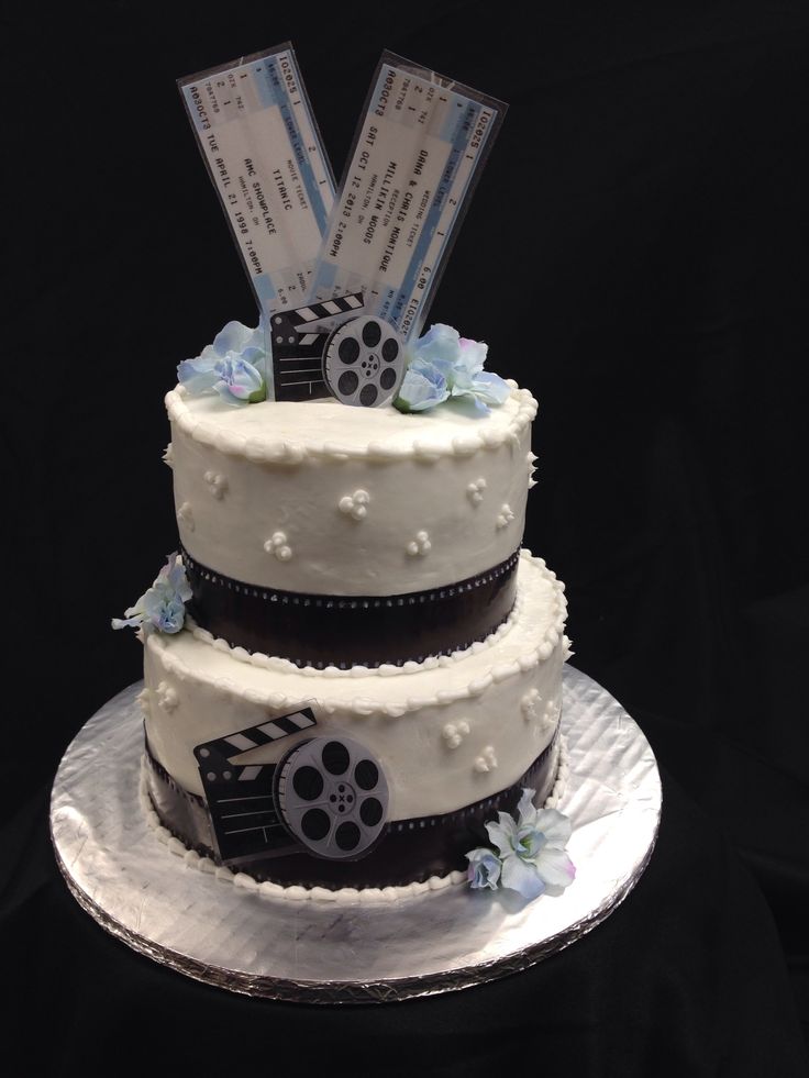 6 Movie Ticket Themed Cakes Photo Movie Themed Wedding Cake