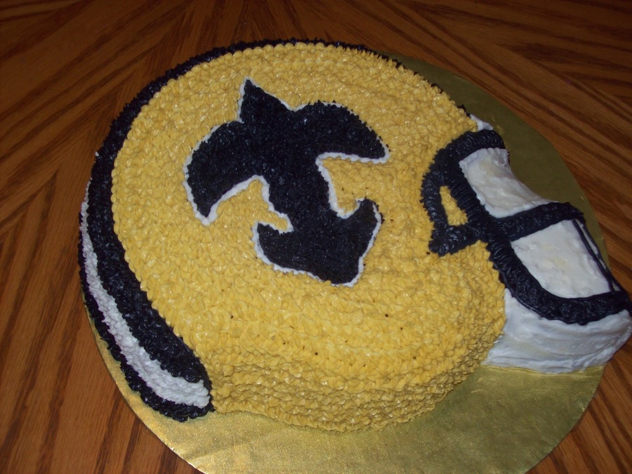 New Orleans Saints Football Cake New Orleans Saints Football Cake