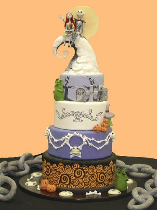 Nightmare Before Christmas Wedding Cake Nightmare Before Christmas Wedding Cake