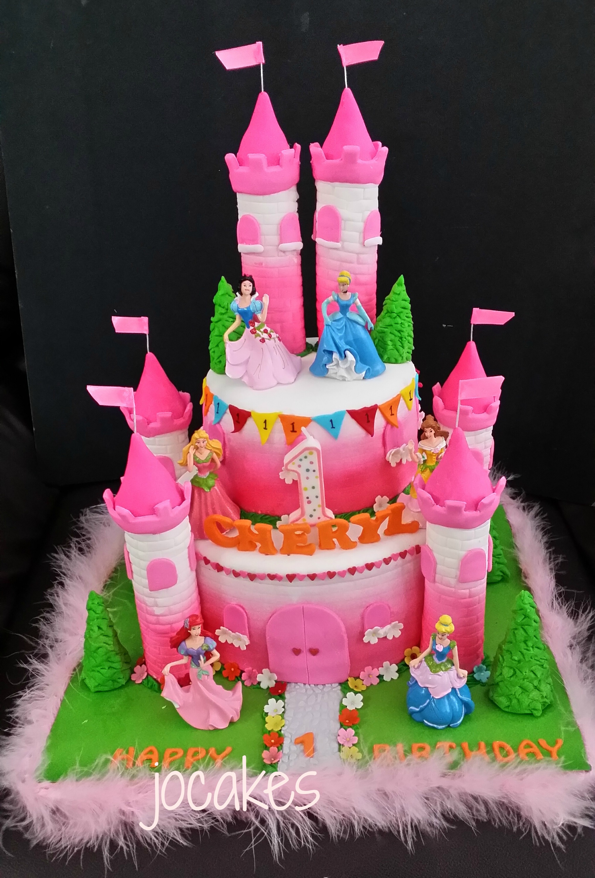 One Year Old Princess Birthday Cake One Year Old Princess Birthday Cake