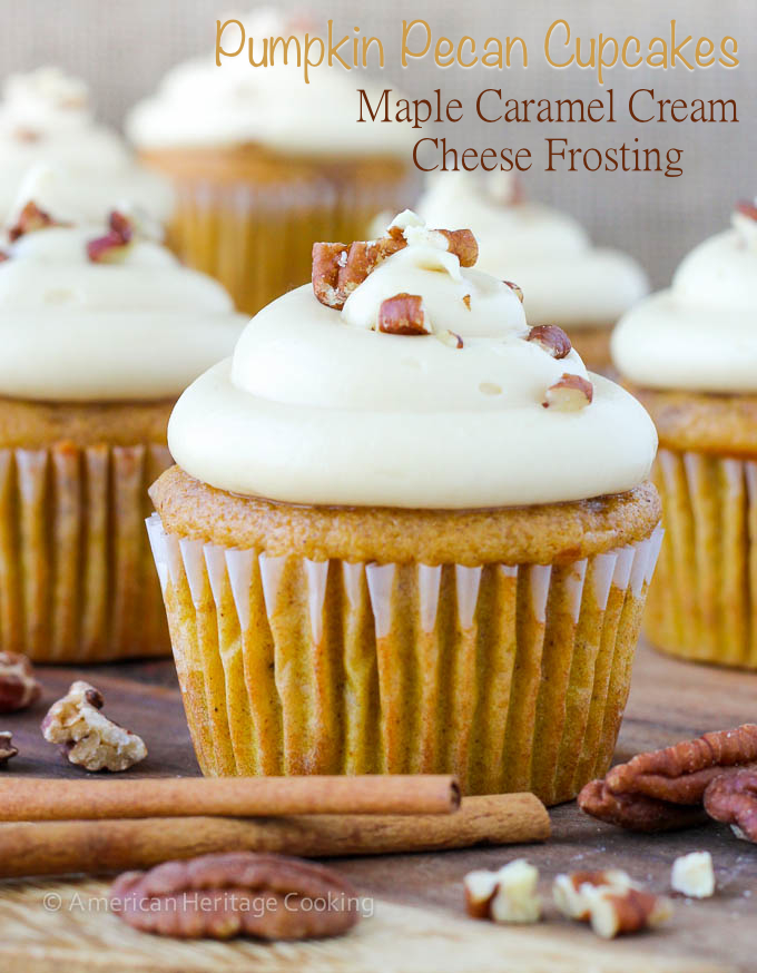 Pumpkin Cupcakes with Maple Frosting Pumpkin Cupcakes with Maple Frosting