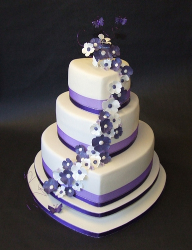 11 Photos of Purple Heart Shaped Cakes 11 Photos of Purple Heart Shaped Cakes